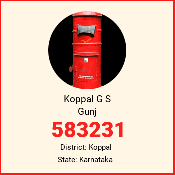 Koppal G S Gunj pin code, district Koppal in Karnataka