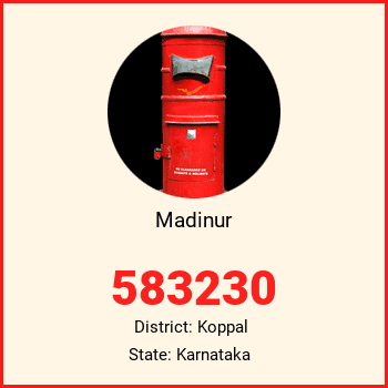 Madinur pin code, district Koppal in Karnataka